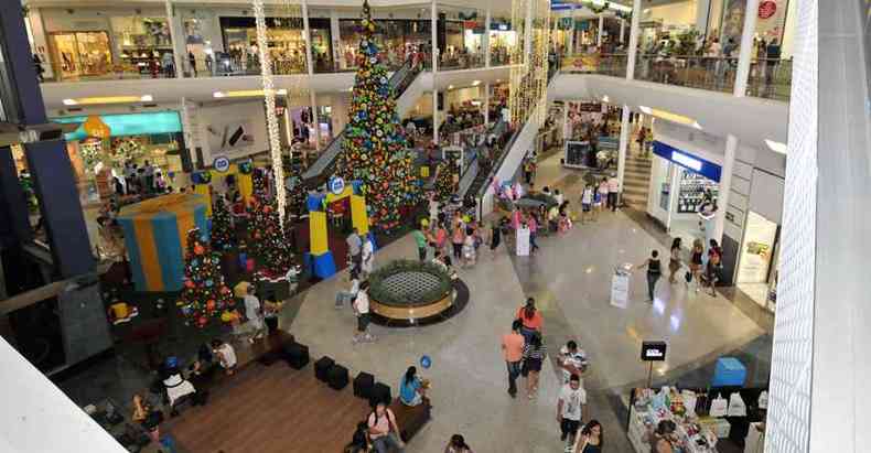 Shopping Del Rey v na liquidao oportunidade de elevar o faturamento(foto: Juarez Rodrigues/EM/D.A Press %u2013 19/12/15)
