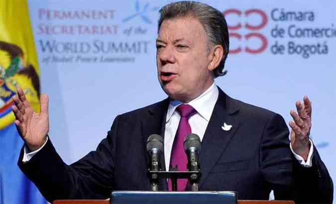 Assessoria de Juan Manuel Santos negou participao da Odebrecht na campanha presidencial(foto: GUILLERMO LEGARIA)