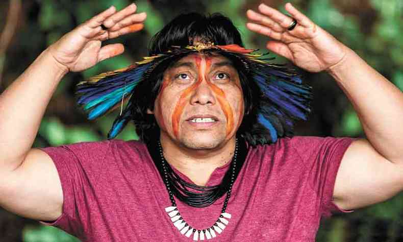 Escritor Daniel Munduruku participa de mesa da Sesc Flipocinhos e vai falar sobre povos indgenas e o que deseja transmitir com os seus livros(foto: LUCIANO AVANO FOTOGRAFIA/DIVULGAO)