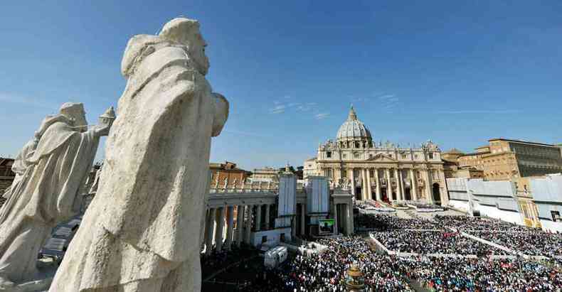 Praa So Pedro, no Vaticano(foto: TIZIANA FABI/AFP)