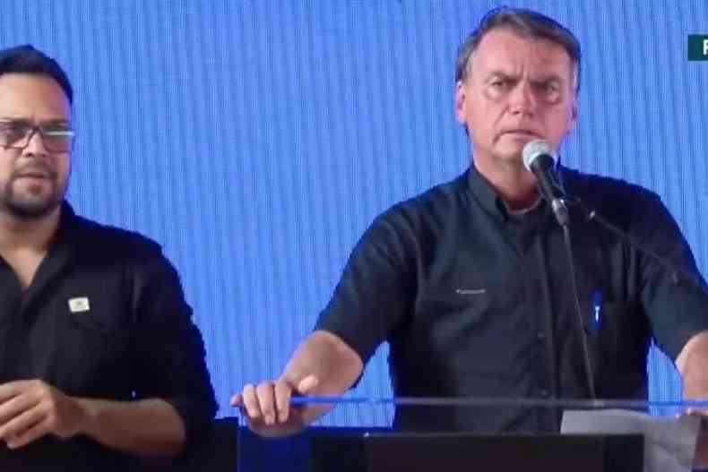O presidente Jair Bolsonaro (PL) 
