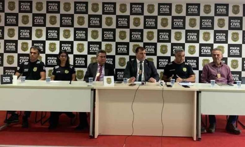 Coletiva de imprensa da Polcia Civil informou sobre abertura de inqurito