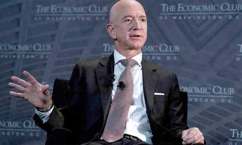 No quesito filantropia, Jeff Bezos est muito atrs dos grandes benfeitores da atualidade(foto: Alex Wong/Getty Images/AFP 13/9/18)