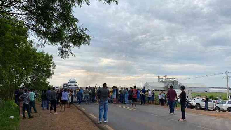 Engarrafamento em rodovia de Mato Grosso