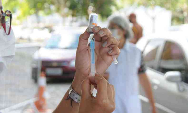 Vacinao no Brasil no avana na velocidade necessria(foto: Juarez Rodrigues/EM/D.A Press)