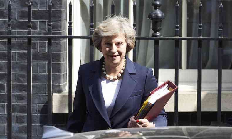 A primeira-ministra do Reino Unido, Theresa May(foto: AFP / NIKLAS HALLE'N )