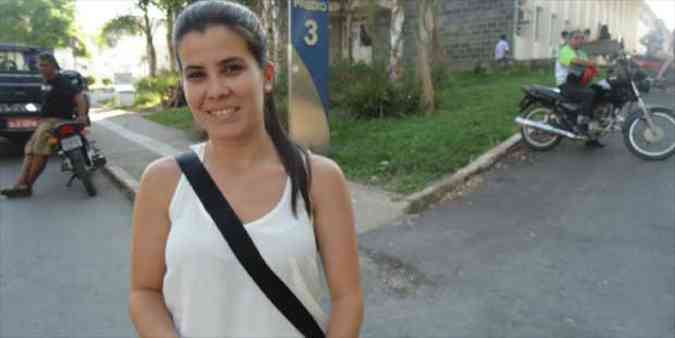 A candidata Ana Luiza Veloso Rabelo, de 26 anos, fez provas em Montes Claros. 