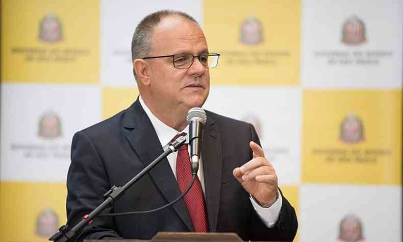 Governador de Sergipe, Belivaldo Chagas, discursava durante evento em Aracaju(foto: Wikipedia/Divulgao)