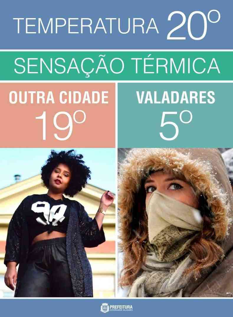 O meme guardado por Maria Irene sempre  usado em situaes de emergncias (frio)(foto: Reproduo Redes Sociais)