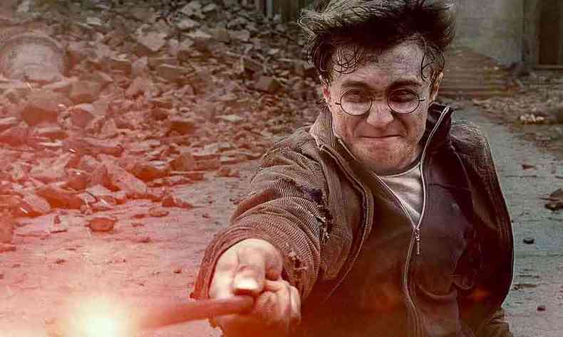 O ator britnico Daniel Radcliffe, que interpreta o bruxo, em cena do filme Harry Potter e as relquias da morte 2