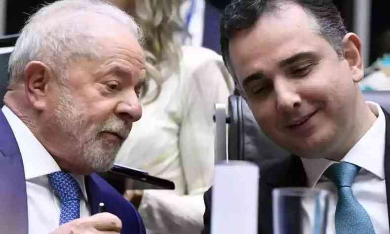 Lula e Pacheco conversando