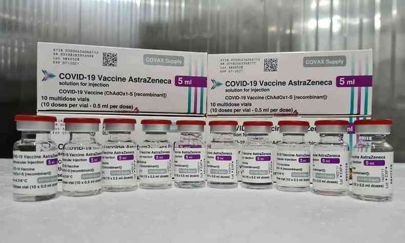 Vacinas da AstraZeneca (foto: SES-MG/Divulgao)