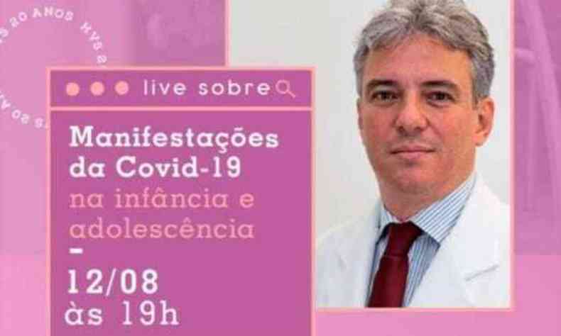 Live ser transmitida pelo instagram do hospital (foto: Hospital Vila da Serra/Reproduo)