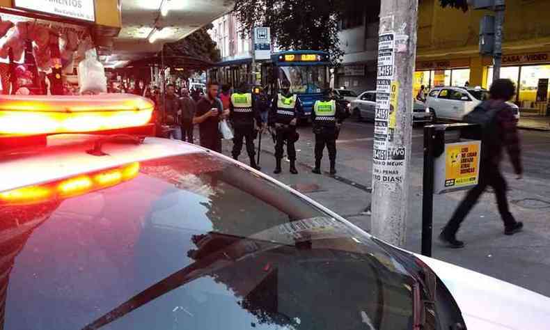Guarda Municipal prendeu idoso em flagrante na Rua dos Tupinambs, no Centro de BH(foto: Divulgao/GMBH)