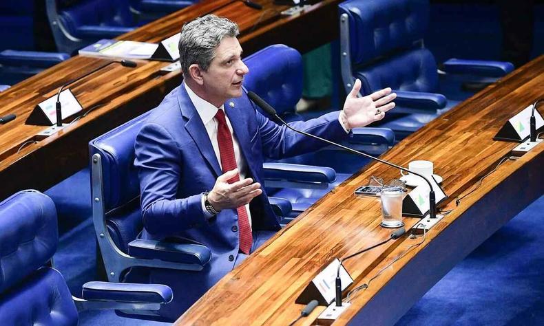 Senador Rogério Carvalho (PT-SE) criticou Sergio Moro (União Brasil-PR)(foto: Pedro França/Agência Senado) Senador Rogério Carvalho (PT-SE) na Casa