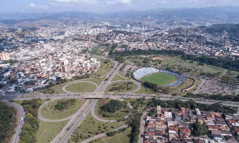 cidade de Ipatinga vista de cima