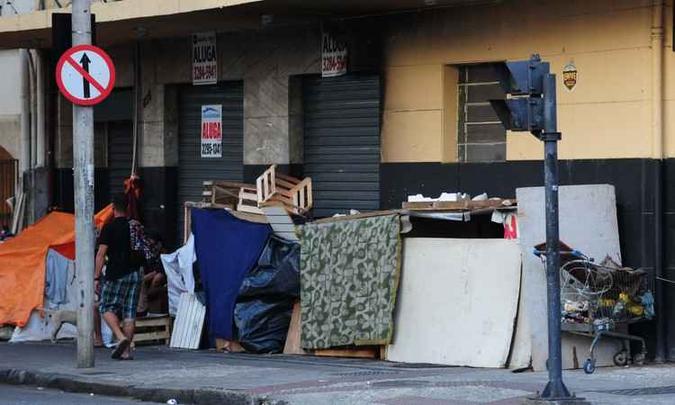 4.553 pessoas em situações de rua em BH, sendo que 63% concentradas na Região Centro-Sul (foto: Gladyston Rodrigues/EM/D.A PRESS - 08/05/2017) 4.553 pessoas em situações de rua em BH, sendo que 63% concentradas na Região Centro-Sul (foto: Gladyston Rodrigues/EM/D.A PRESS - 08/05/2017)