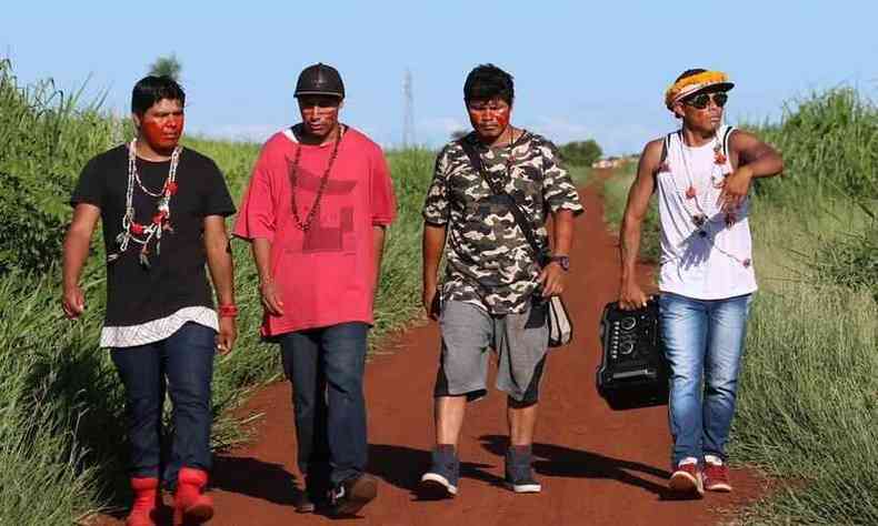 Br MCs.grupo de rap indgena, faz show nesta quarta-feira(foto: Fabi Fernandes/divulgao)