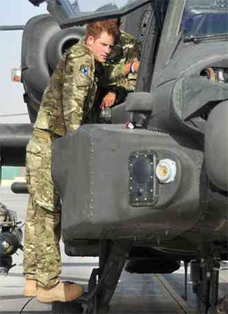 Harry est no Afeganisto em misso militar(foto: AFP PHOTO / ARMY / CROWN COPYRIGHT / MOD 2012 / CPL PAUL MORRISON )