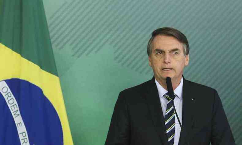As declaraes de Bolsonaro ocorrem aps a primeira demisso no ministrio causar instabilidade no governo(foto: Antonio Cruz/Agncia Brasil )