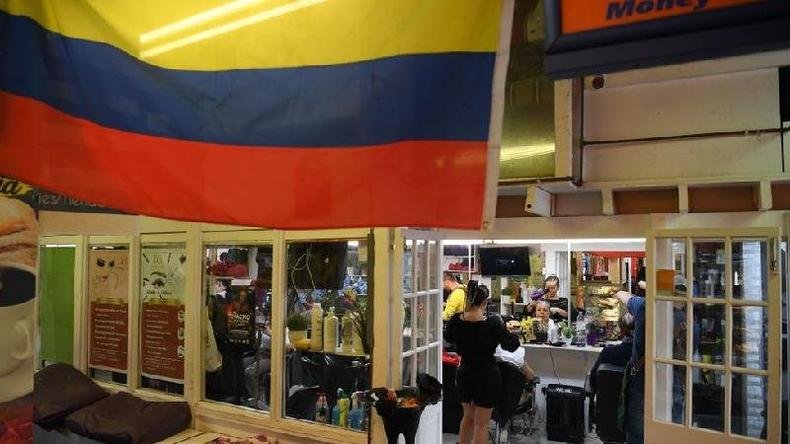 Mercado de Seven Sisters � um lugar que faz os latino-americanos se sentirem em casa por meio da m�sica e da comida(foto: Getty Images)