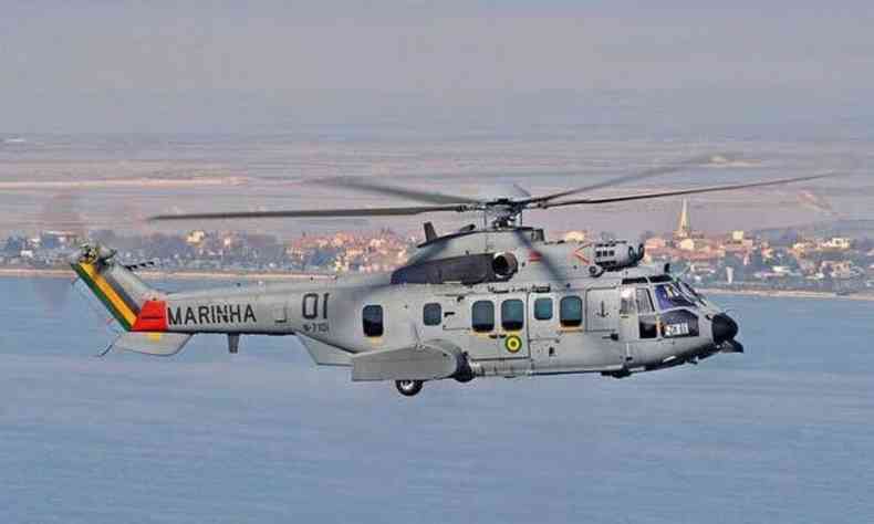 Modelo do helicptero da Marinha acidentado 