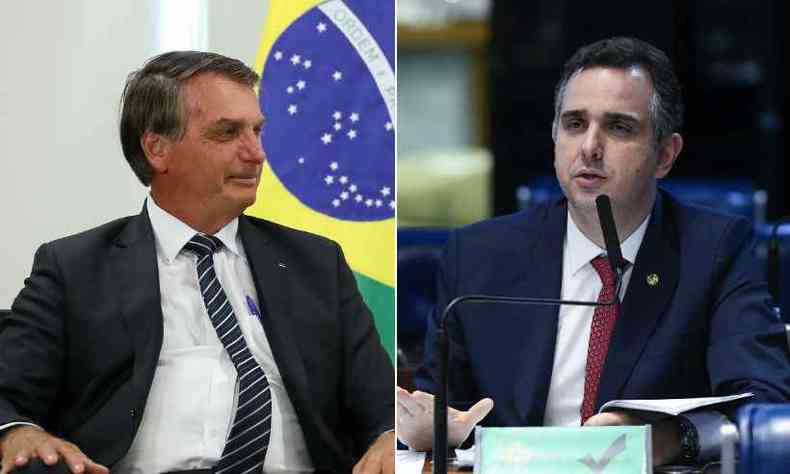 Bolsonaro disse a senadores do MDB que apoiar Pacheco, nome de Alcolumbre ao Senado(foto: Marcos Corra/Presidncia da Repblica; Marcos Oliveira/Senado Federal)