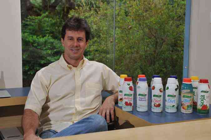 Presidente da Verde Campo, Alessandro Rios investe em produtos diet, light e sem lactose(foto: Arquivo Pessoal/Divulgao)
