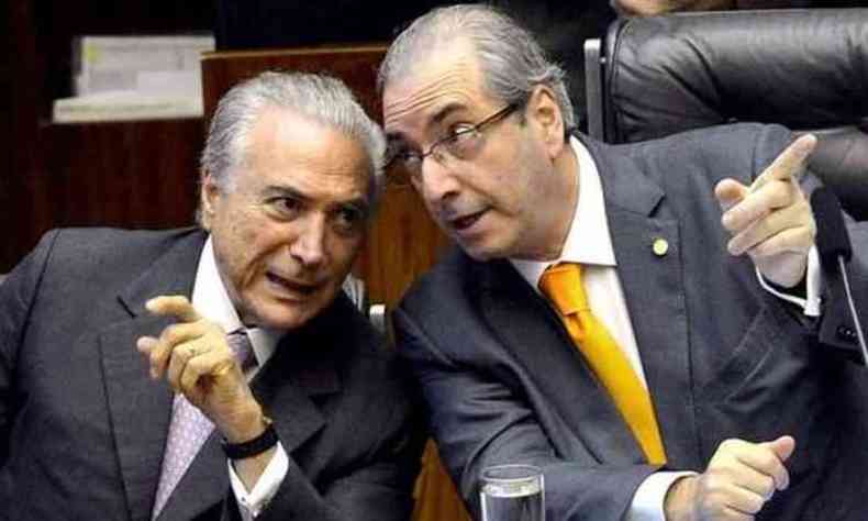 Michel Temer e Eduardo Cunha estavam em reunio da Odebrecht que acertou propina, segundo MPF(foto: Antnio Cruz/ABr)