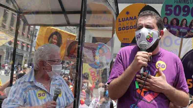 Guilherme Boulos, do PSOL, teve 20% dos votos em So Paulo, chegando ao segundo turno