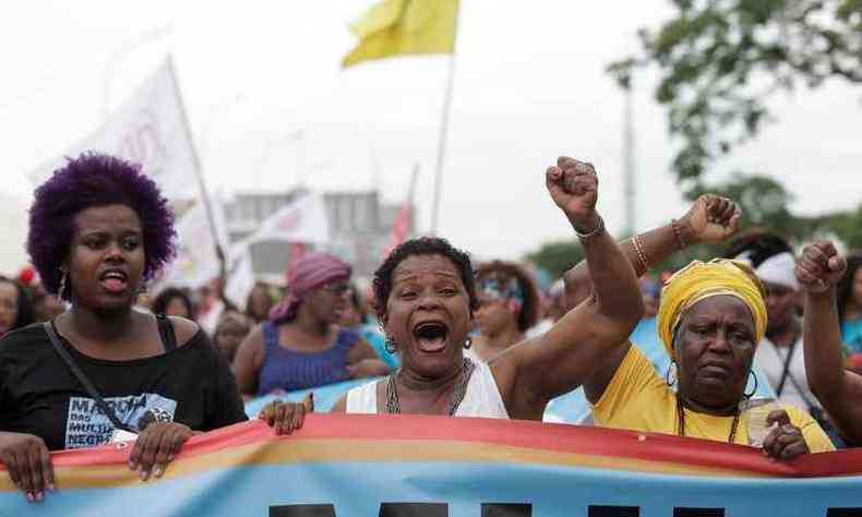 2015: mulheres negras realizaram protesto contra violncia no pas(foto: Flickr)