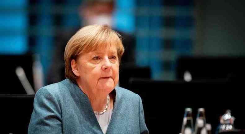 chanceler alem Angela Merkel, cujas relaes com Trump eram mais do que frias, desejou a Biden 'de todo o corao sorte e sucesso'(foto: AFP)
