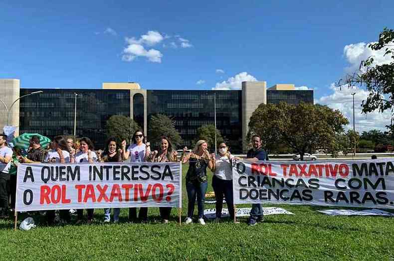 Protesto em Braslia contra o rol taxativo
