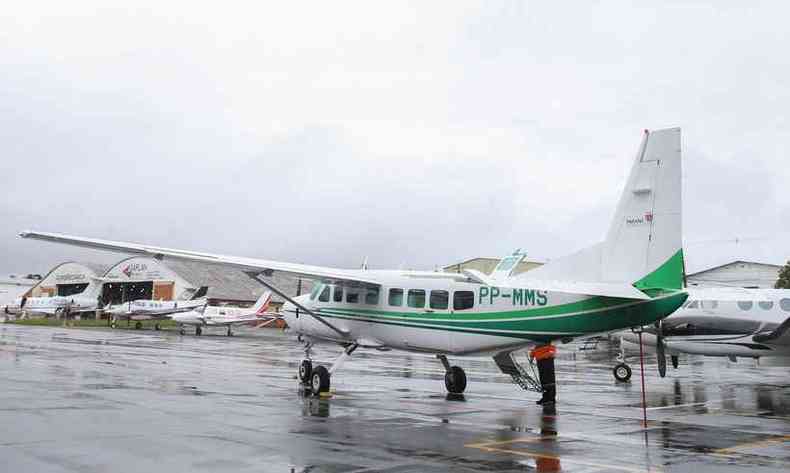 Cessna C208 Caravan do governo do Paran fez curva errada ao decolar de Curitiba(foto: Geraldo Bubniak/Agncia de Notcias do Paran)