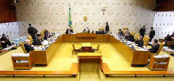 A maioria dos ministros do Supremo Tribunal Federal (STF) no considerou problemas nos itens questionados pela Procuradoria-geral da Repblica (PGR)(foto: Nelson Jr./SCO/STF )