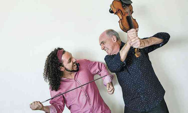 violinista Ricardo Herz e o pianista Nelson Ayres  