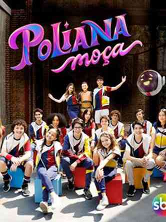 Capa do disco ''Poliana moa' mostra foto do elenco da novela 