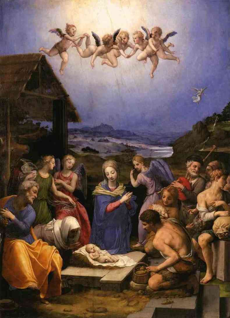 Cena de natividade de Jesus