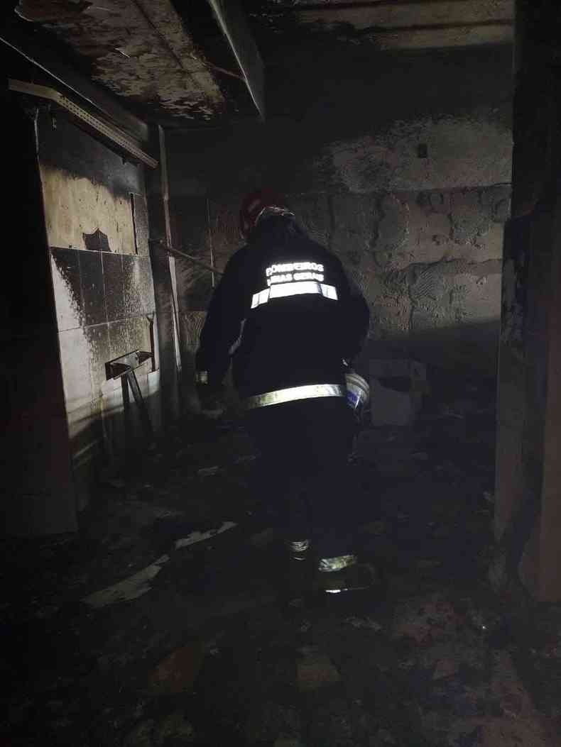lavanderia de hospital em Caratinga foi atingida pelo incndio