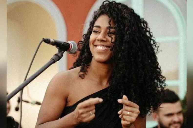 A cantora de jazz Andresa Sousa, de 34 anos
