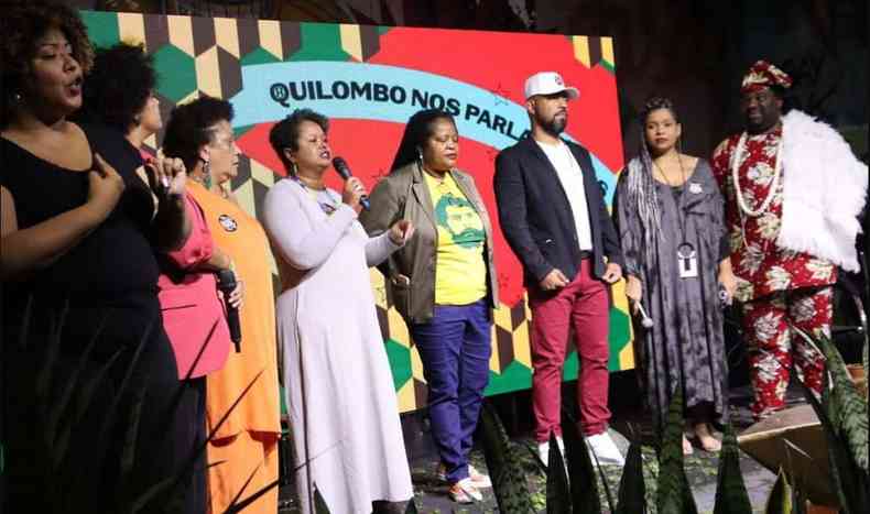 Imagem do lanamento do movimento Quilombo no parlamento