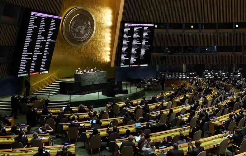 Assembleia-Geral da ONU tem 141 votos contra a Rssia