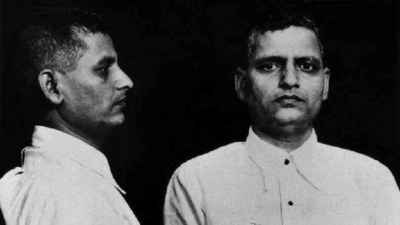 Nathuram Vinayak Godse, o assassino de Gandhi condenado  forca