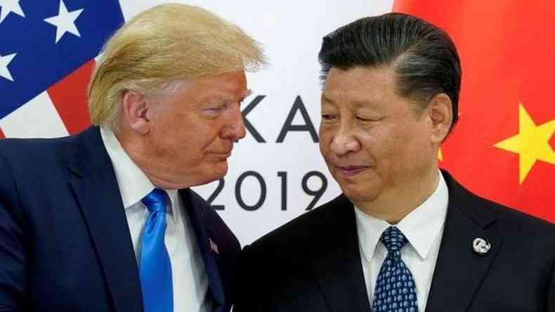 Relao entre China e EUA foi um dos pontos da campanha de Donald Trump em sua tentativa de reeleio(foto: Reuters)