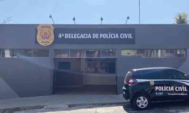 Fachada da quarta delegacia da Polcia Civil em Betim