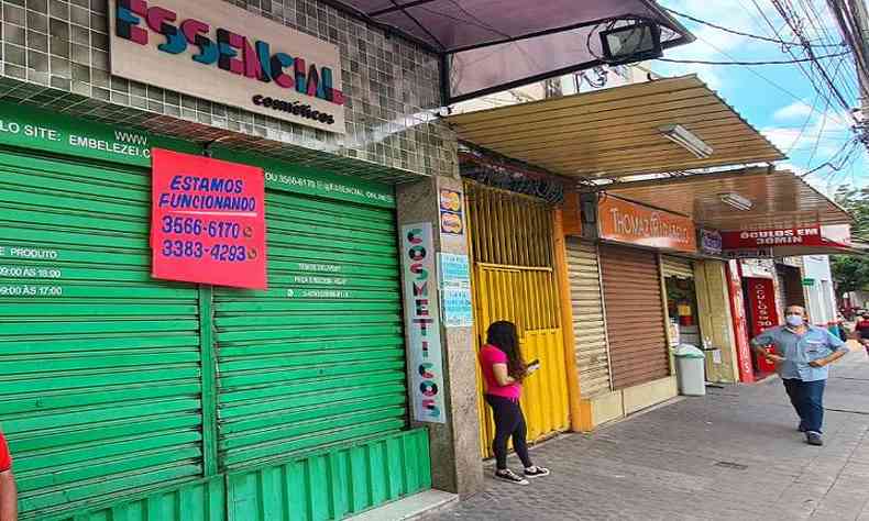 Comrcio no-essencial da capital est fechado desde 7 de janeiro(foto: Humberto Martins/EM/D.A Press)