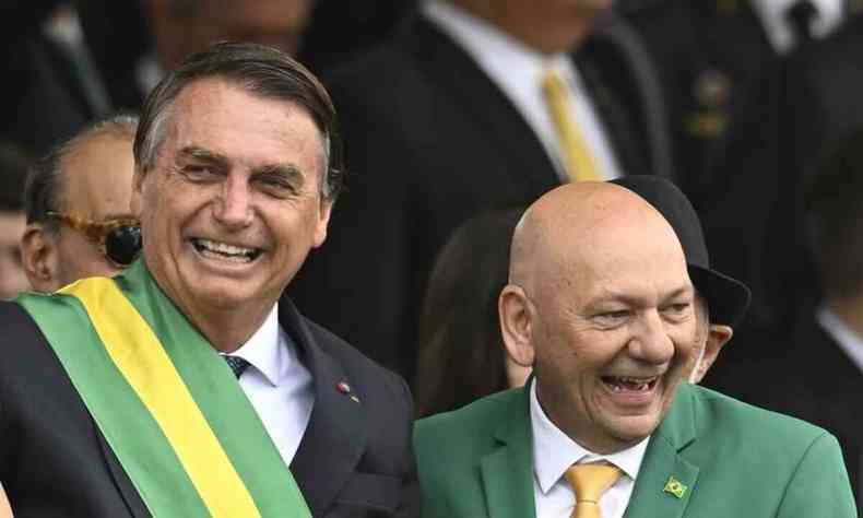 Jair Bolsonaro e Luciano Hang