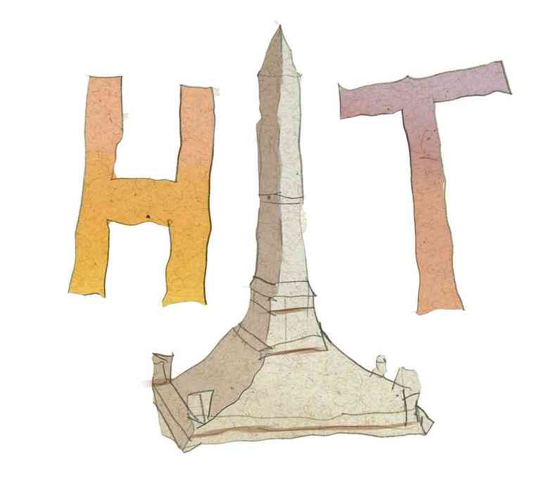 Ilustração mostra o pirulito da Praça Sete como a letra i da palavra Hit
