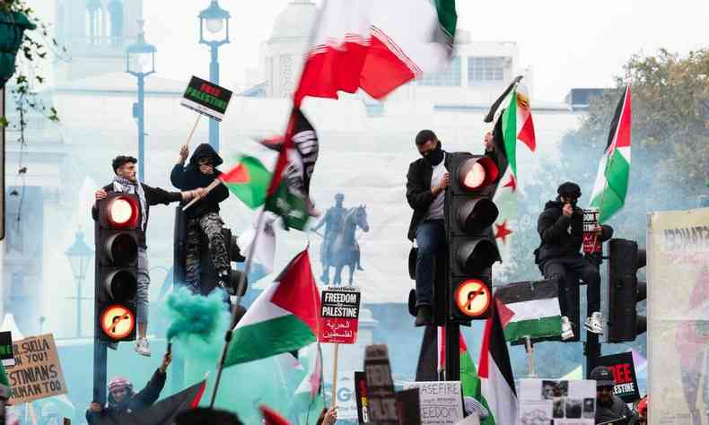 Protesto pr-Palestina em Londres