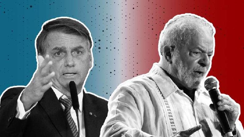 Lula recebeu 60.345.999 votos (50,90% dos votos válidos) e Jair Bolsonaro (PL), 58.206.354 votos (49,10% dos votos válidos)(foto: BBC) Montagem de fotos de Bolsonaro e Lula